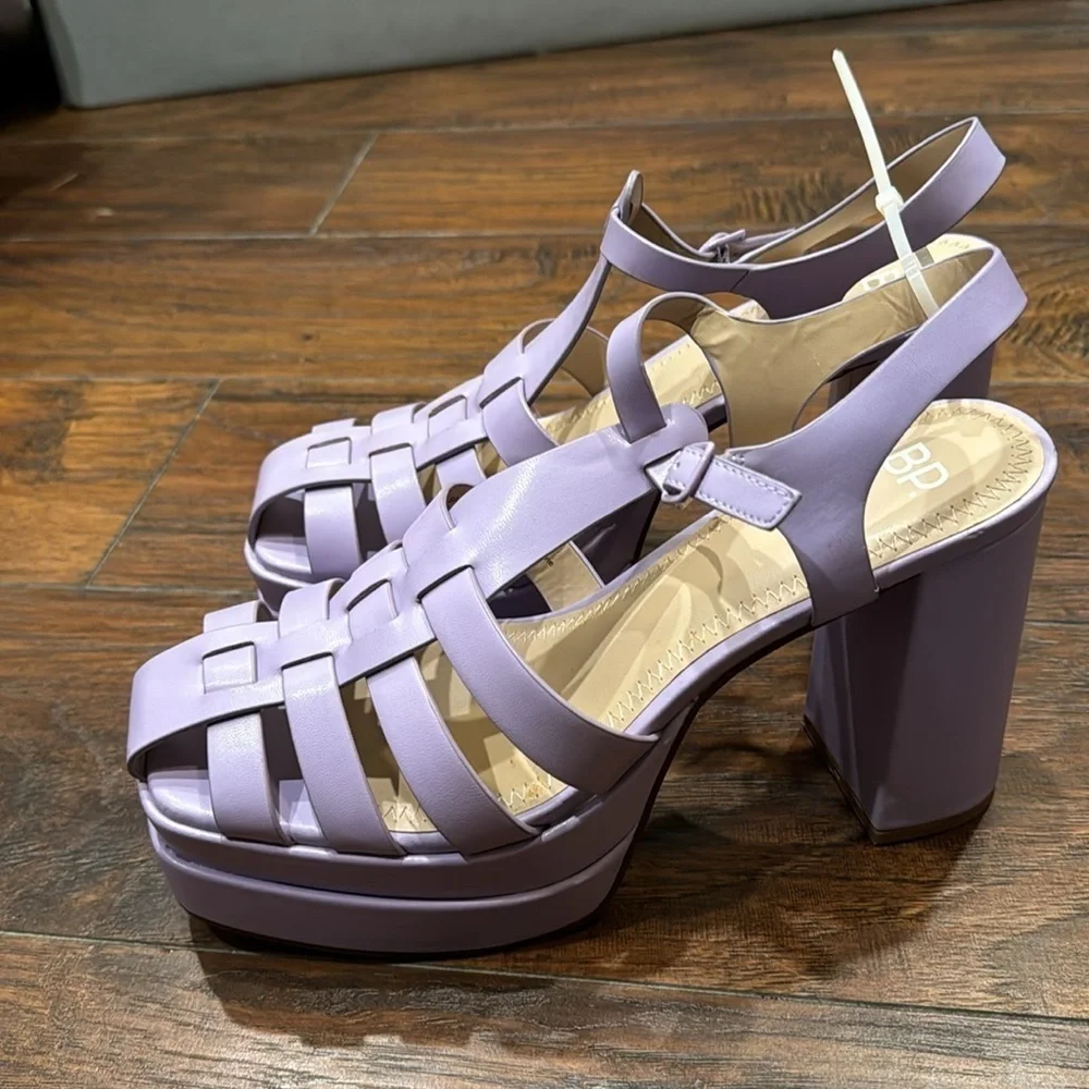 NEW! BP Purple Amaya Fisherman Platform Sandals - Size 10 🏎️